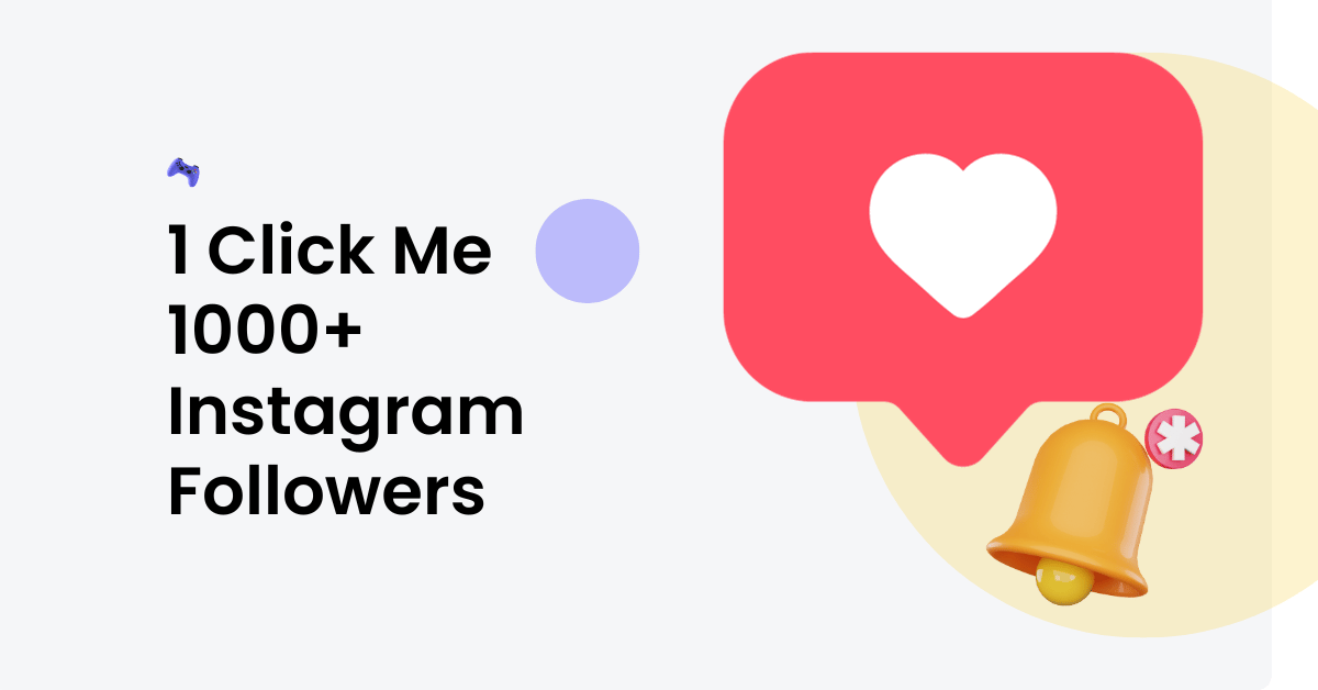 1 Click Me 1000+ Instagram Followers